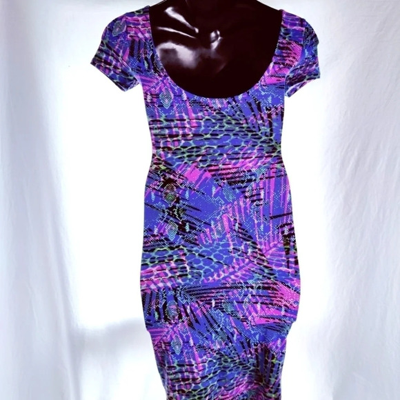 WAYF Colorful Animal Print Dress NWT 😍 - Picture 8 of 13